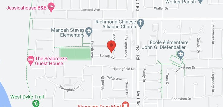 map of 10371 2ND AVENUE